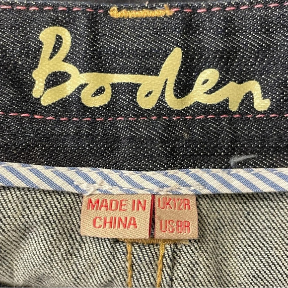 BODEN NWOT Button Front Denim Midi Skirt - Picture 4 of 6